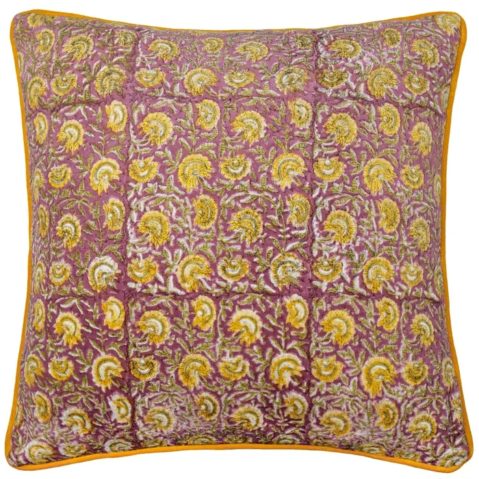 Chedworth Floral Piped Polyester Filled Cushion