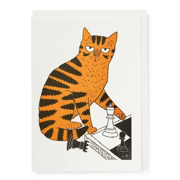 Chess Cat Card