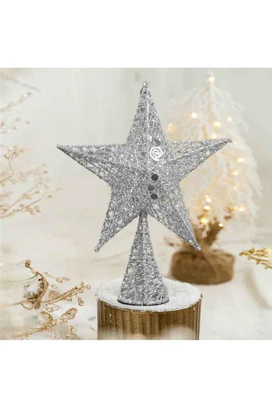 Christmas Tree Topper Star Ornament Party Decoration