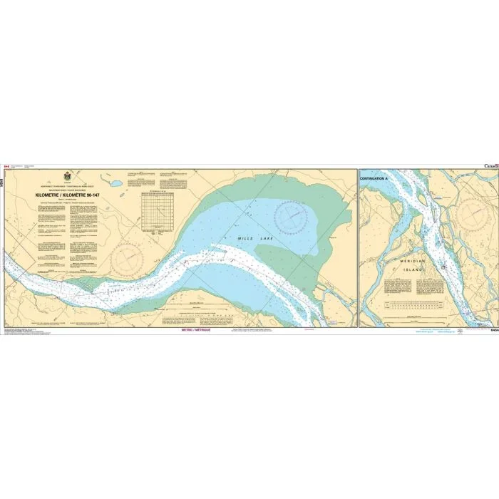 CHS Chart 6454 – Mackenzie River (Kilometre 90-147)