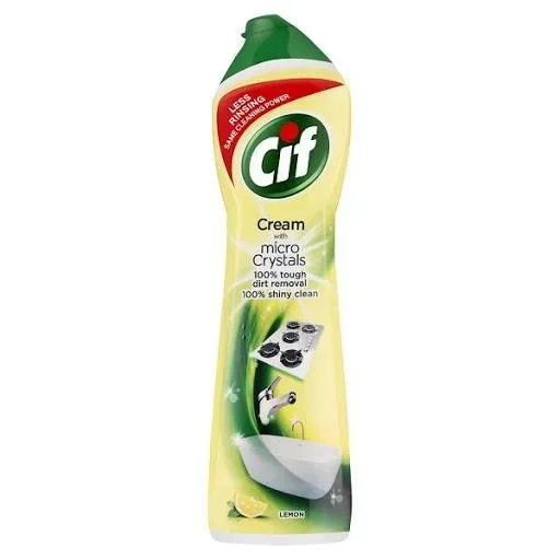 Cif Cream Lemon with Micro Crystals 500ml – Case of 16