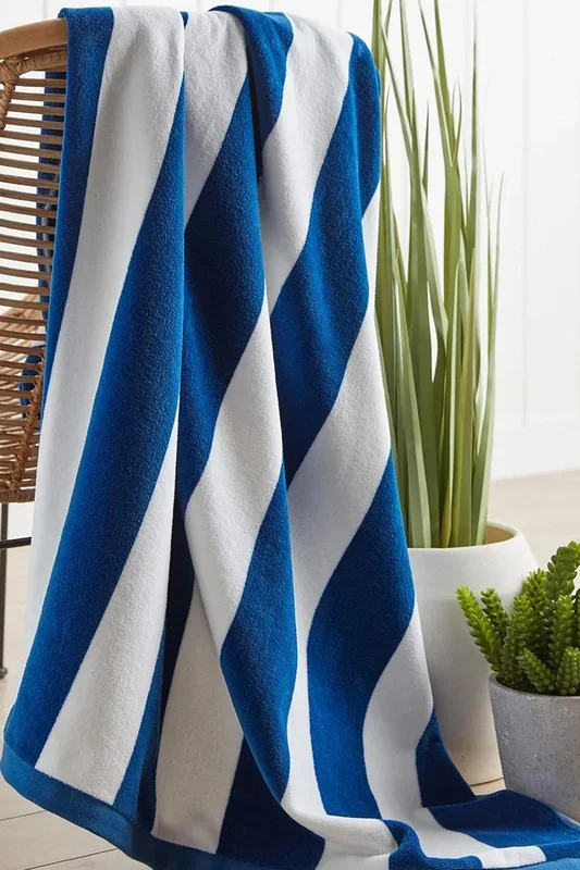 Classic ‘Cabana’ Striped Extra Large Vibrant Beach Towels