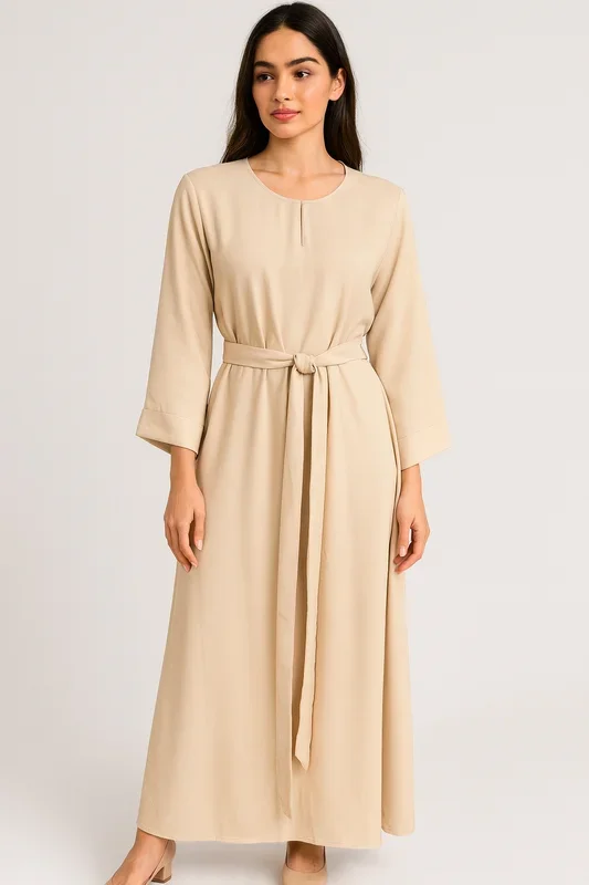 Classic Cream Abaya