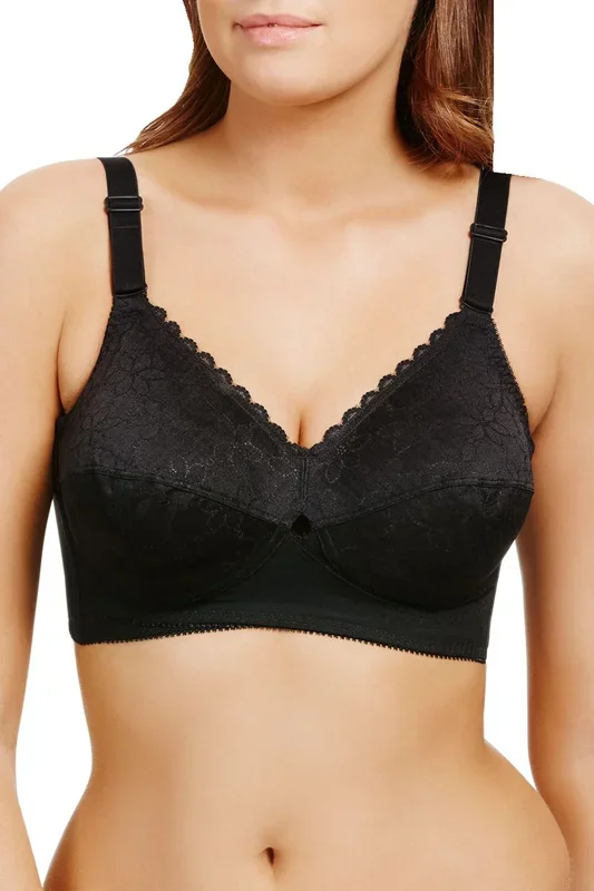 Classic Non Wired Total Support Bra – Black