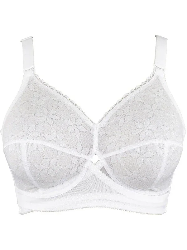 Classic Non Wired Total Support Bra – White