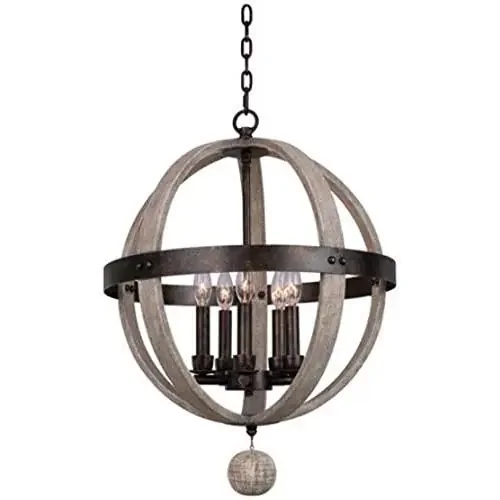 Coastal Driftwood and Gold Pendant Light, Belen Kox