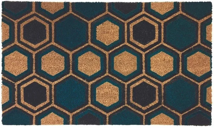 Coir Doormat Gainsborough Hexagons 45×75 cm