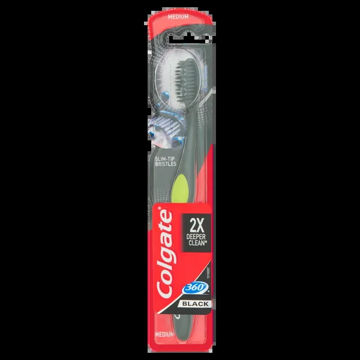 Colgate 360 Black medium toothbrush