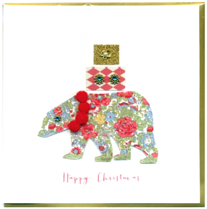 Collage Polar Bear Christmas Card