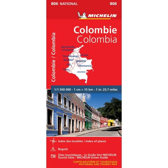 Colombia [806] Michelin National Map 1:1,500,000
