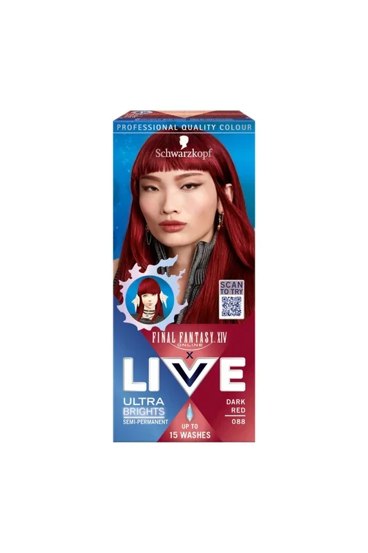 Colour ‘Hair Dye’ UB088 Dark Red Permanent Intense Colour UK Pack