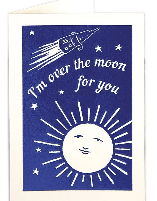 Congratulations Card – Over The Moon