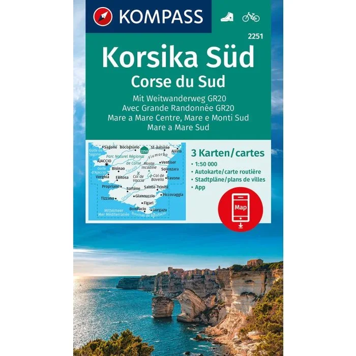 Corsica South Kompass 3-Map Set 2251