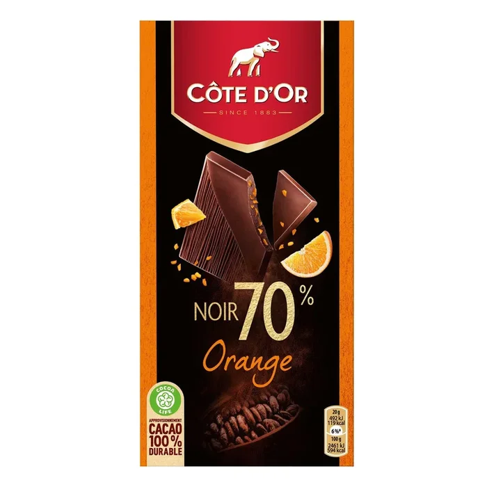 Cote d’Or Dark chocolate orange tablet 70%