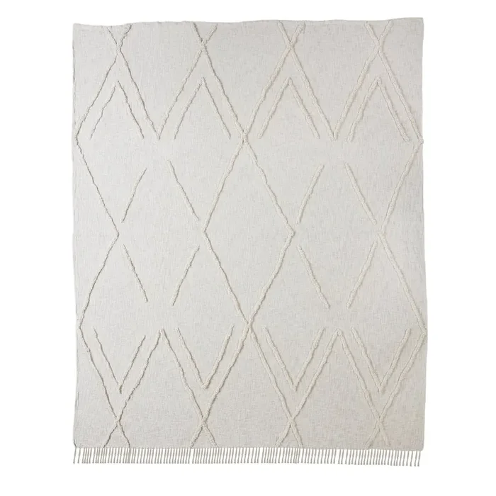 Coverlet Cotton in Ivory 90″ x 108″
