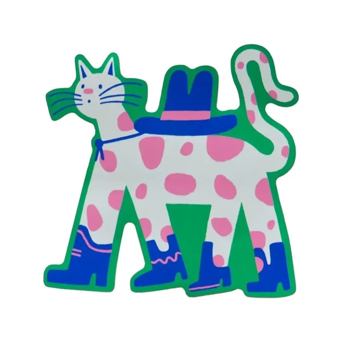 Cowboy Cat Sticker