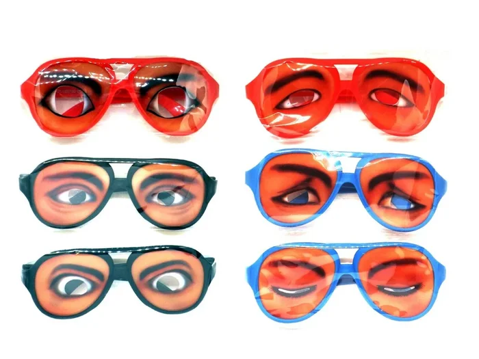 Crazy Eyes Funny Emotion Glasses