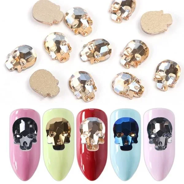 Cristallo Skull Nail Stones – Multi