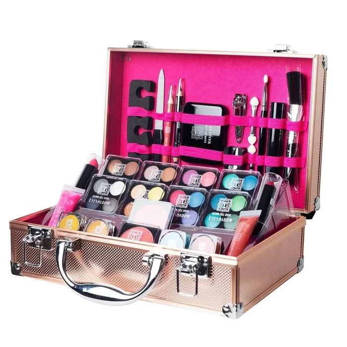 Dawn Till Dusk Make Up ‘Vanity Case Set’ 54 Pcs – Rose Gold