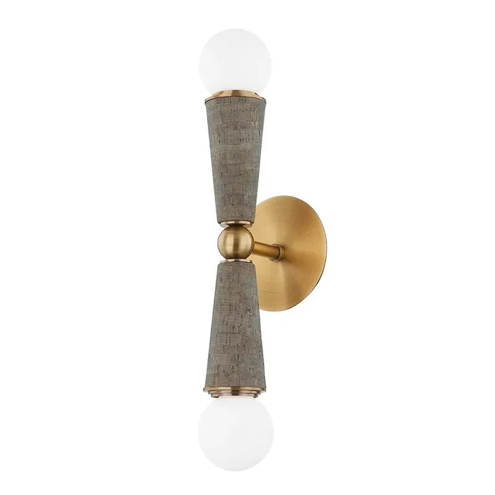 Dax Wall Sconce In Patina Brass Color
