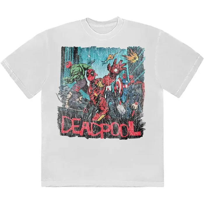 Deadpool Hero Scene Vintage T Shirt