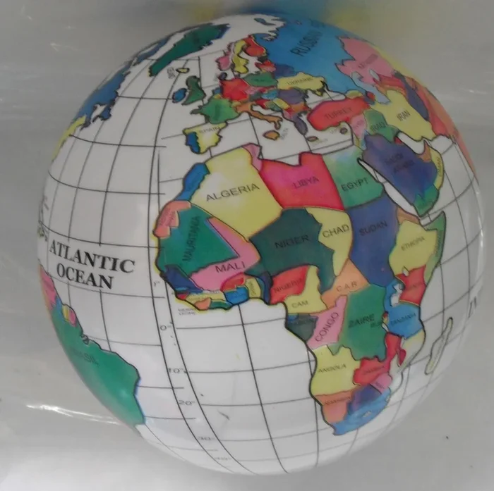 Deflated Globe Ball 20cm