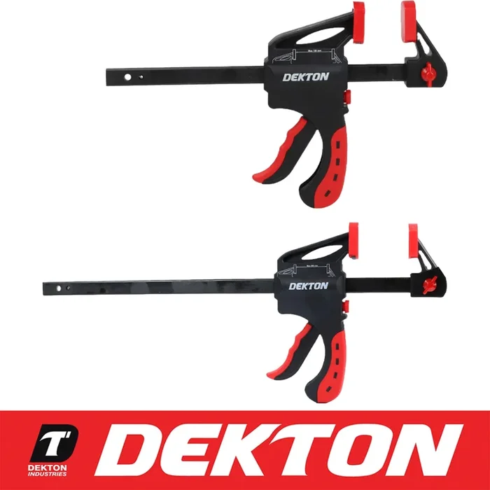 Dekton 2Pc 6″ 12″ Rapid Clamp Set Quick Grip Speed Ratchet Spreader Vice Bar