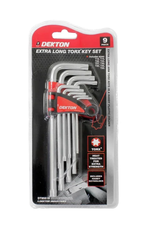 Dekton 9 Pce Long Offset Torx Key Set