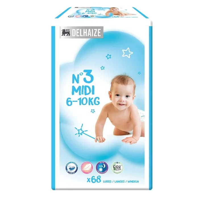 Delhaize Care ecological midi diapers size 3