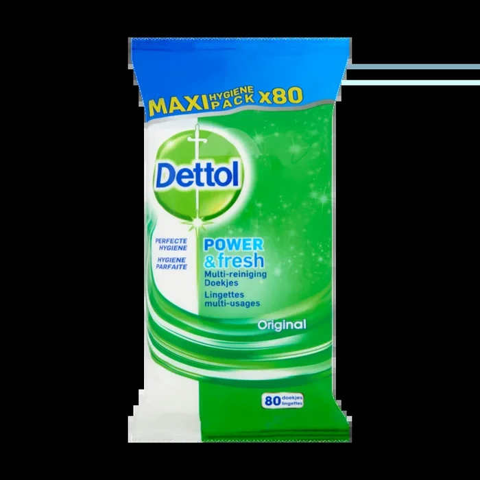 Dettol Multi-purpose cleaning wipes original power and fresh maxi pack