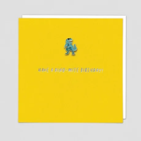 Dino-Mite Pin Badge Card