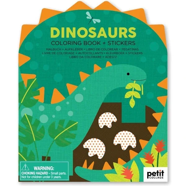 Dinosaurs Colouring Book and Stickers