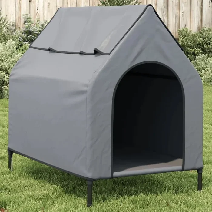 Dog House – Oxford Fabric Kennel with Steel Frame | Elevated Design – Up to 100lbs VIDAXL
