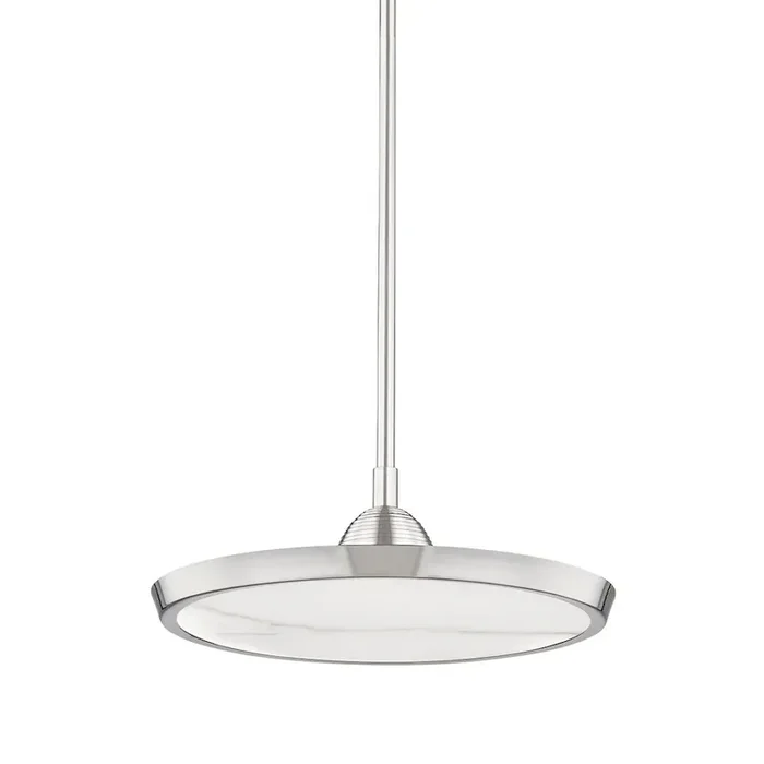Draper Pendant In Polished Nickel Color