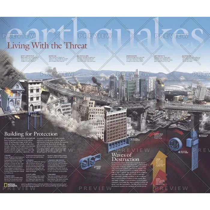 Earthquakes, Living With the Threat – Published 2006 Map