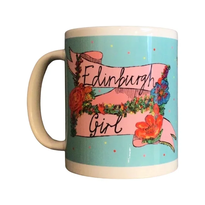 Edinburgh Girl Banner Mug