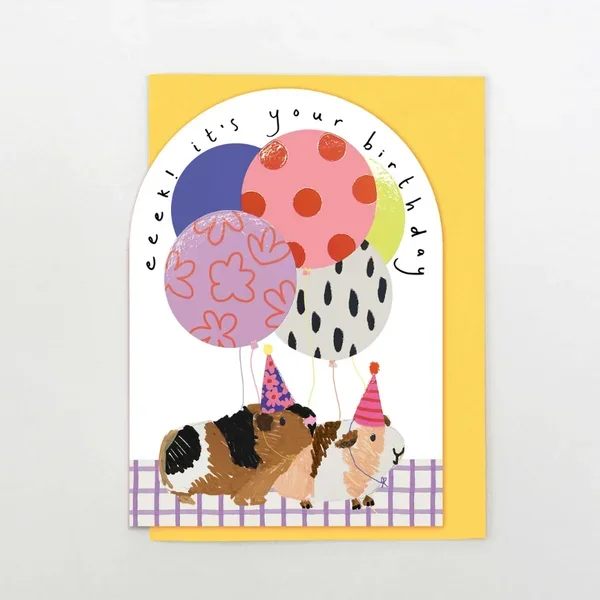 Eeek it’s Your Birthday Guinea Pig Card