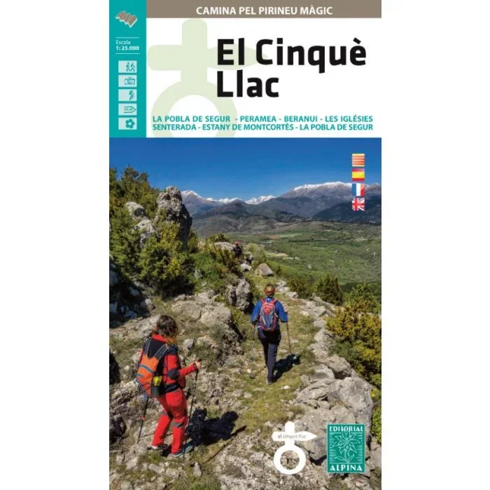 El Cinquè Llac, Catalonia, Spain | Editorial Alpina Map and Guide 1:25,000