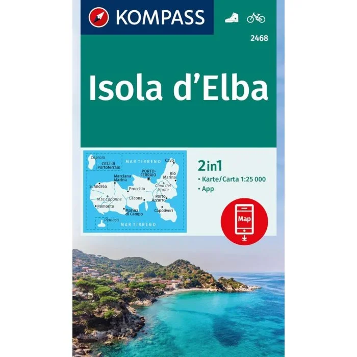 Elba, Italy [2468] Kompass Hiking Map 1:25,000