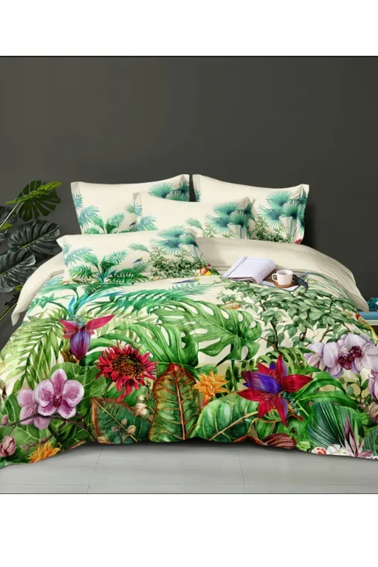 Electra Floral Printed Duvet Set