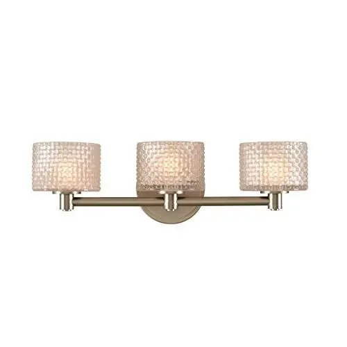 Elegance Glass 3-Light Bath Sconce, Belen Kox