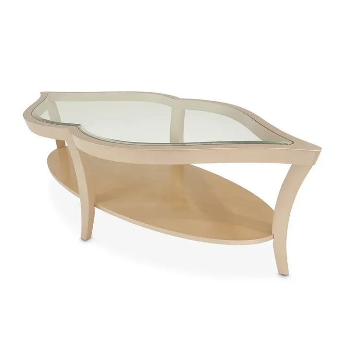 Elegant Wood and Glass Table – Unique Glass Top Coffee Table Design