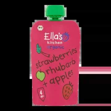 Ella’s Kitchen Organic strawberry, rhubarb and apples (from 4 months)