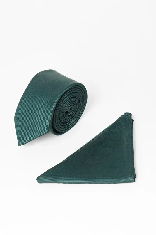 Emerald Tie And Pocket Square