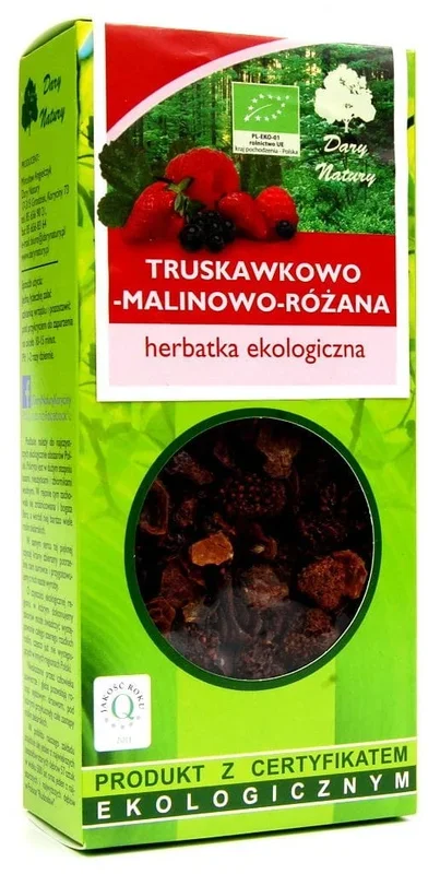 Erdbeer – Himbeer – Rosentee BIO 100 g – GESCHENKE DER NATUR