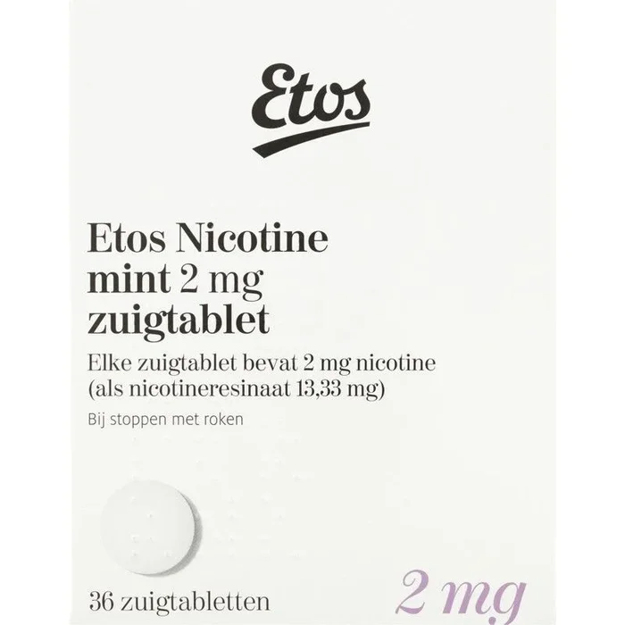 Etos Nicotine 2 mg compressed tabs mint