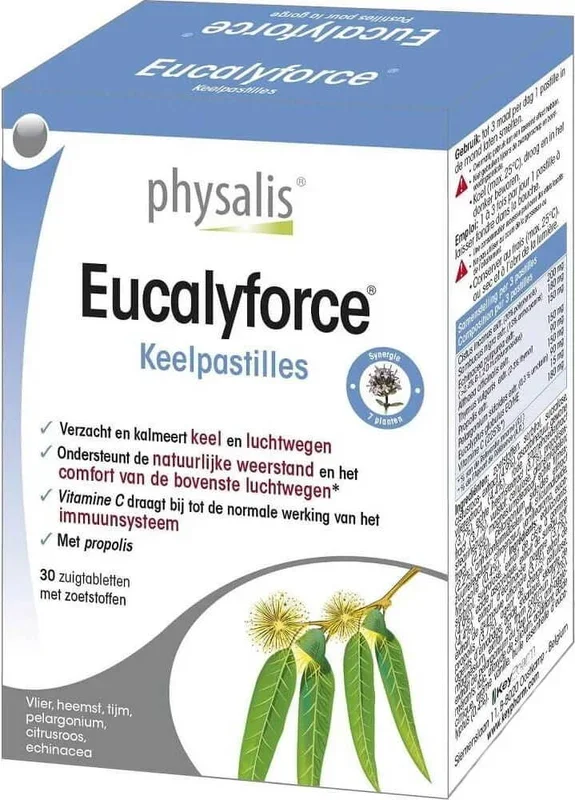 Eucalyforce (Halspastillen mit Eukalyptus) 30 Lutschtabletten – PHYSALIS