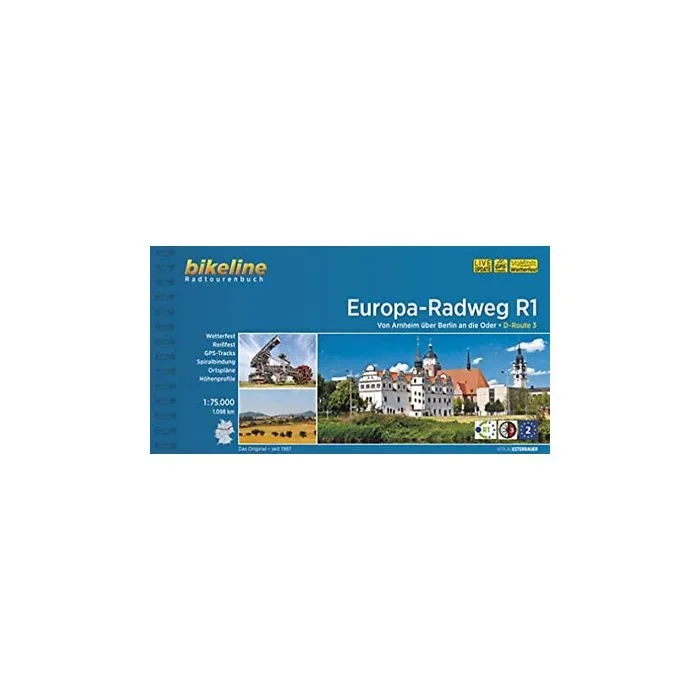 Europe Cycle Route R1 – Arnhem via Berlin to Oder Bikeline Map-Guide