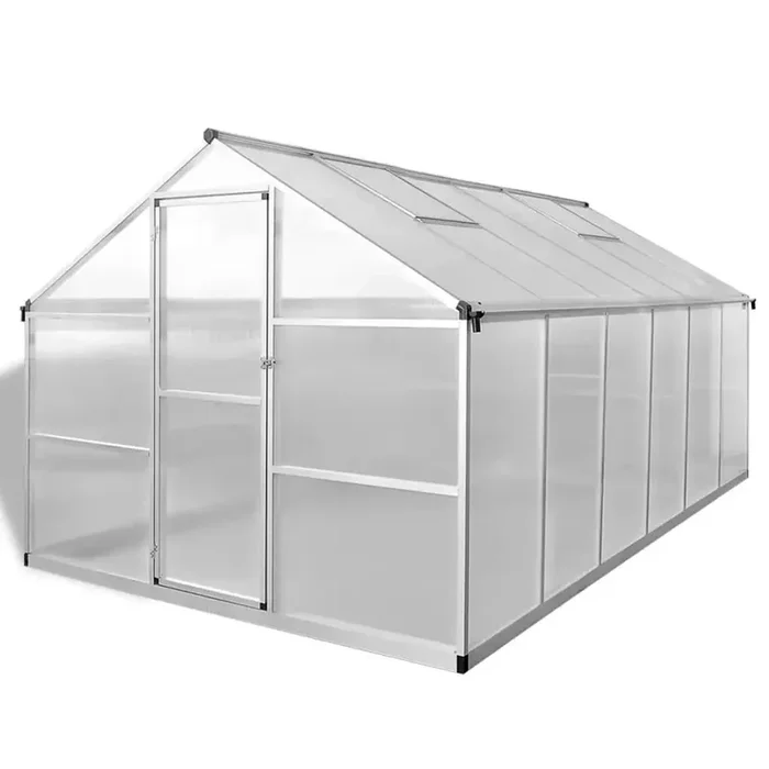 Extra-Large Aluminium Greenhouse | 9.025m² Double-Walled Polycarbonate Grow House VIDAXL