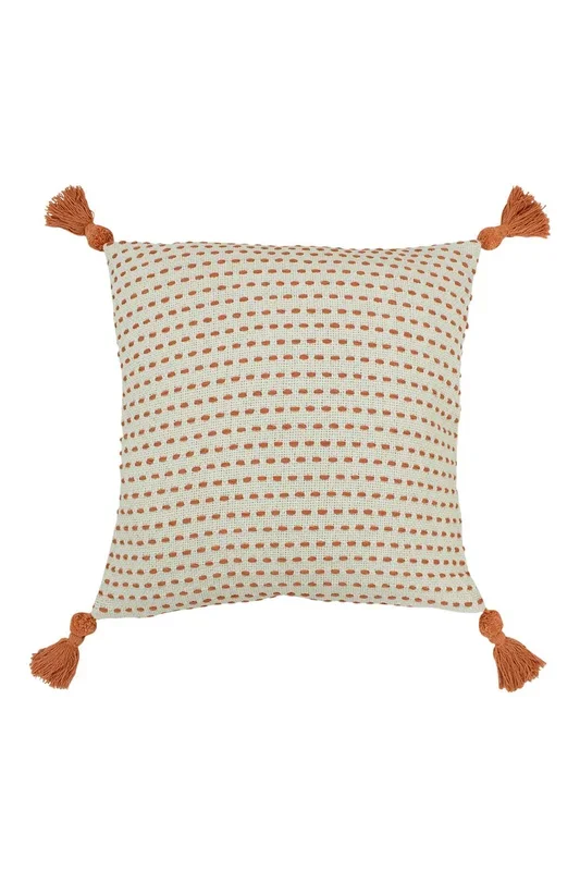 Ezra Large Embroidered Tasselled Cushion